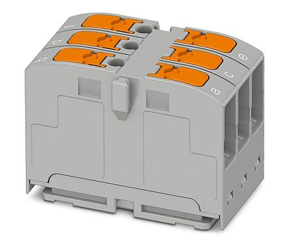 Phoenix Contact Distribution Block, 6 Way, 690V, 24A, Grey