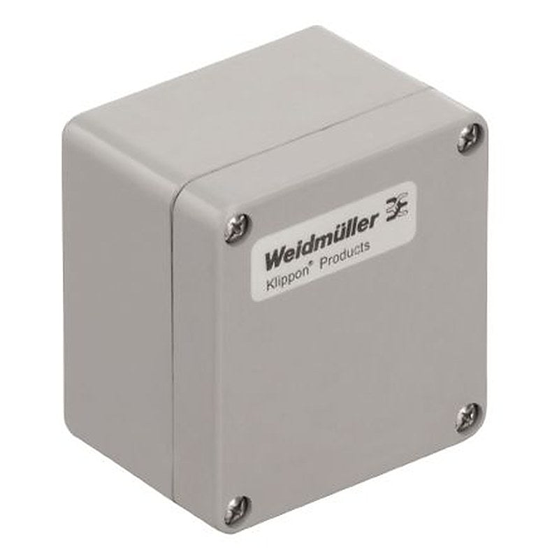 Weidmüller Klippon POK Series Grey Fibreglass Reinforced Polyester Enclosure, IP66 75 mm, 80 mm, 55 mm
