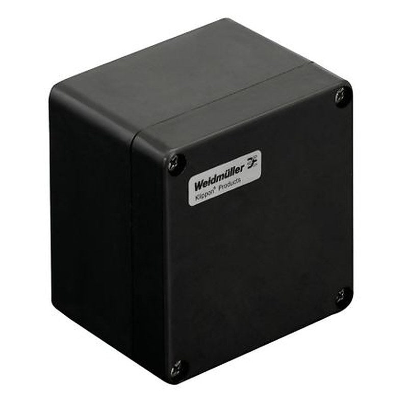 Weidmüller Klippon POK Series Black Fibreglass Reinforced Polyester Enclosure, IP66 120 mm, 122 mm, 90 mm