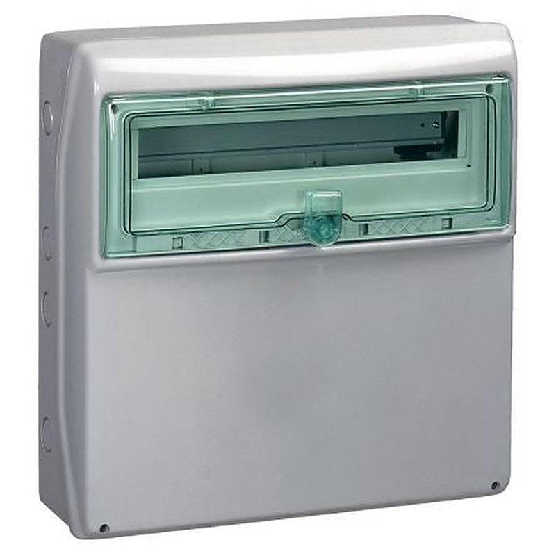 Schneider Electric Mureva Light Grey Smooth Polymer Electrical Enclosure, IEC, IP65, Surface Mount Mount, 1 Gangs 460 mm