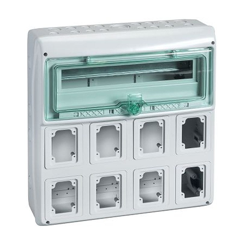 Schneider Electric Kaedra Series Green, Light Grey (Enclosure) Polymer Enclosure, IP65, IK09 460 mm, 160 mm, 448 mm
