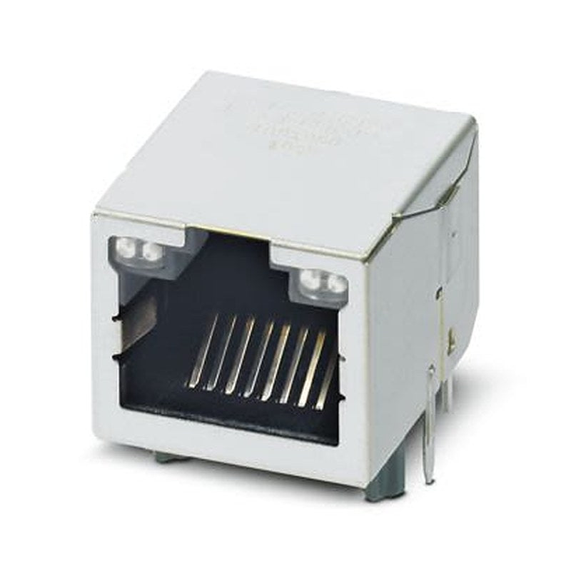 Phoenix Contact CUC-IND-J1ST Series RJ45 Connector Female, PCB, Through Hole Shielded Straight 1 Port 8 Way