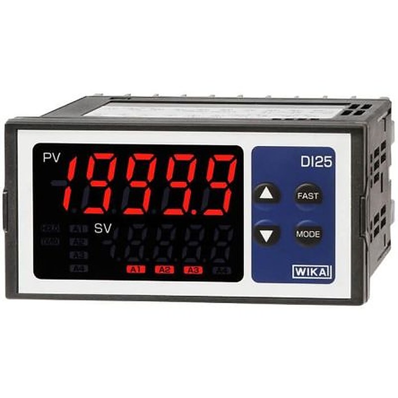 WIKA Model DI25 LED Digital Panel Multifunction Meter for Resistance, Voltage, Current,  48 mm  x 96 mm