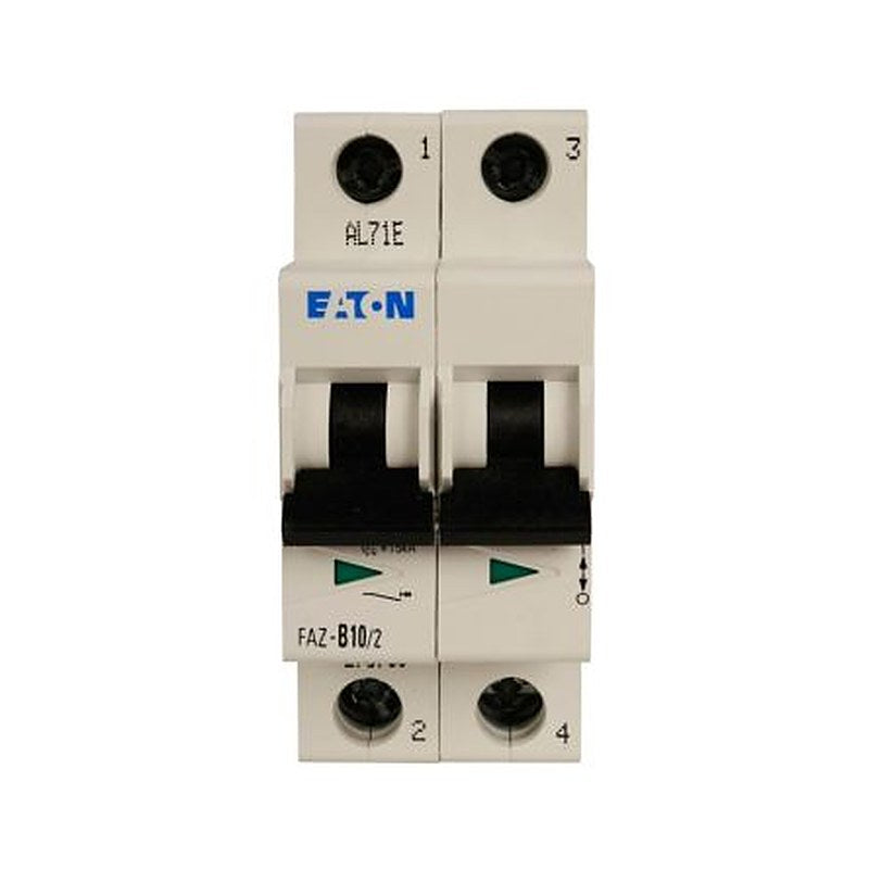 Eaton xEffect FAZ Miniature Circuit Breaker, 2-Pole, 32A, Type B, 415V ac AC, 60 V dc DC, 10 kA Breaking Capacity