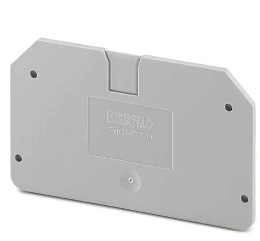 Phoenix Contact D-XTV 10 Series End Cover for Use with DIN Rail Terminal Blocks
