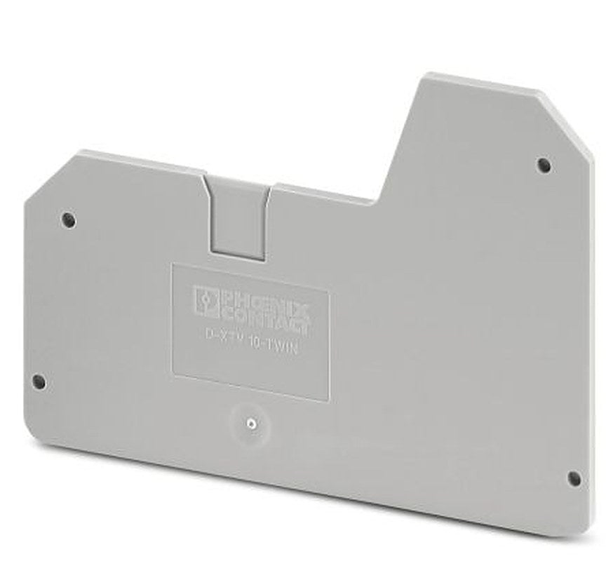 Phoenix Contact D-XTV 10-TWIN Series End Cover for Use with DIN Rail Terminal Blocks