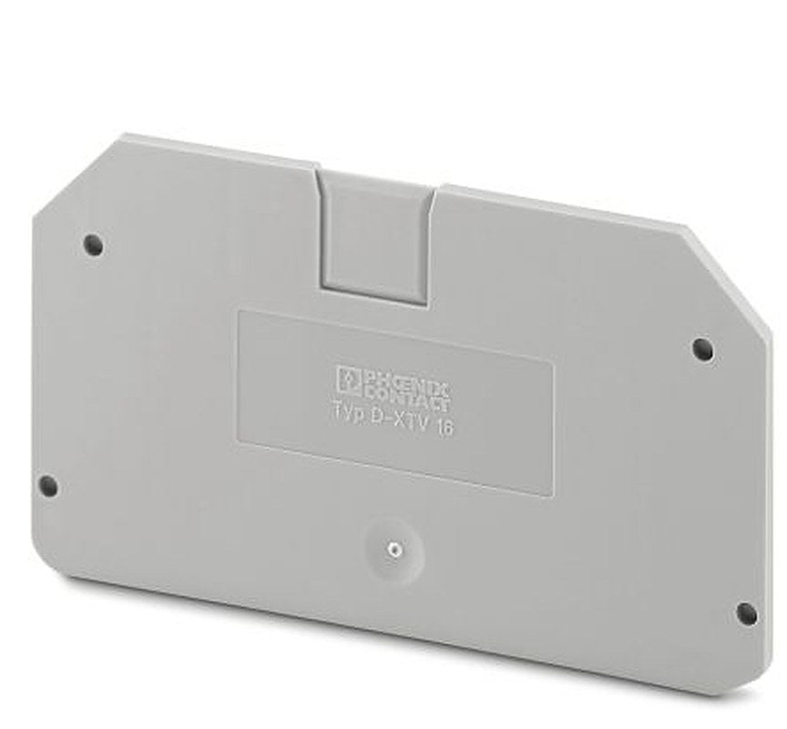 Phoenix Contact D-XTV 16 Series End Cover for Use with DIN Rail Terminal Blocks