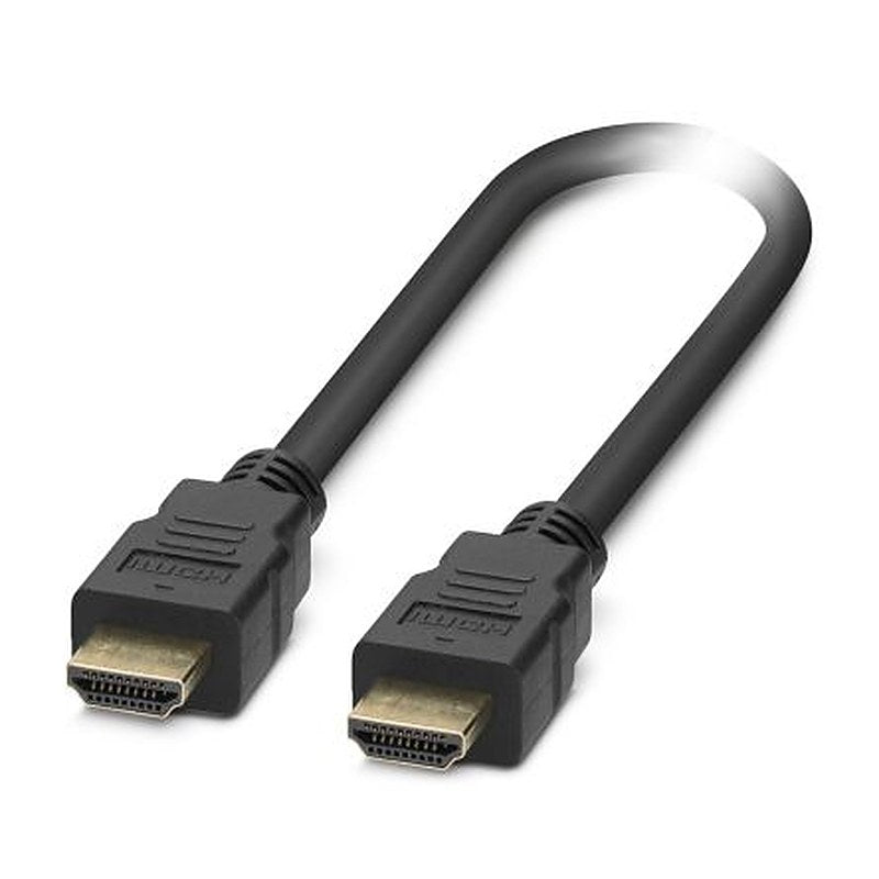 Phoenix Contact, 3 m 4K HDMI Cable, - Male HDMI to Male HDMI, HDMI High Speed, Black