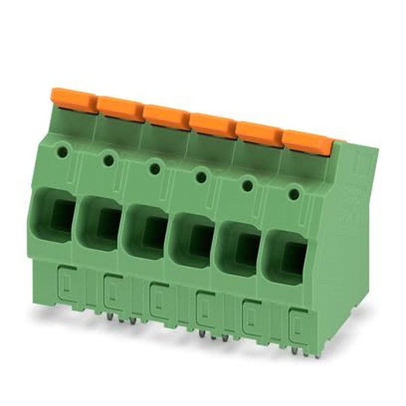 Phoenix Contact LPTA Series PCB Terminal Block, 6-Contact, 10 mm Pitch, Wave Soldering Mount, 1 Row