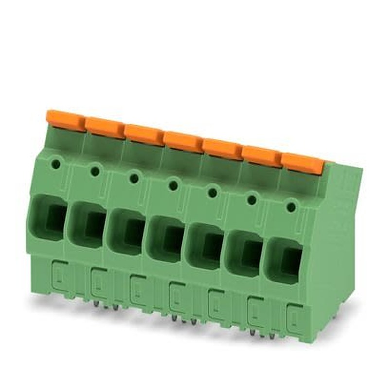 Phoenix Contact LPTA Series PCB Terminal Block, 7-Contact, 10 mm Pitch, Wave Soldering Mount, 1 Row