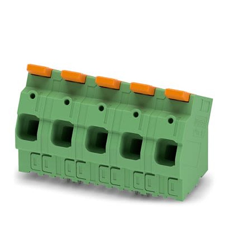 Phoenix Contact LPTA 16 Series PCB Terminal Block, 5-Contact, 15 mm Pitch, Wave Soldering Mount, 1 Row