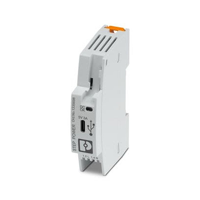 Phoenix Contact 240V Input DIN Rail Uninterruptible power supply, STEP3-PS/1AC/5DC/3/PT/USB-C 15 W STEP POWER