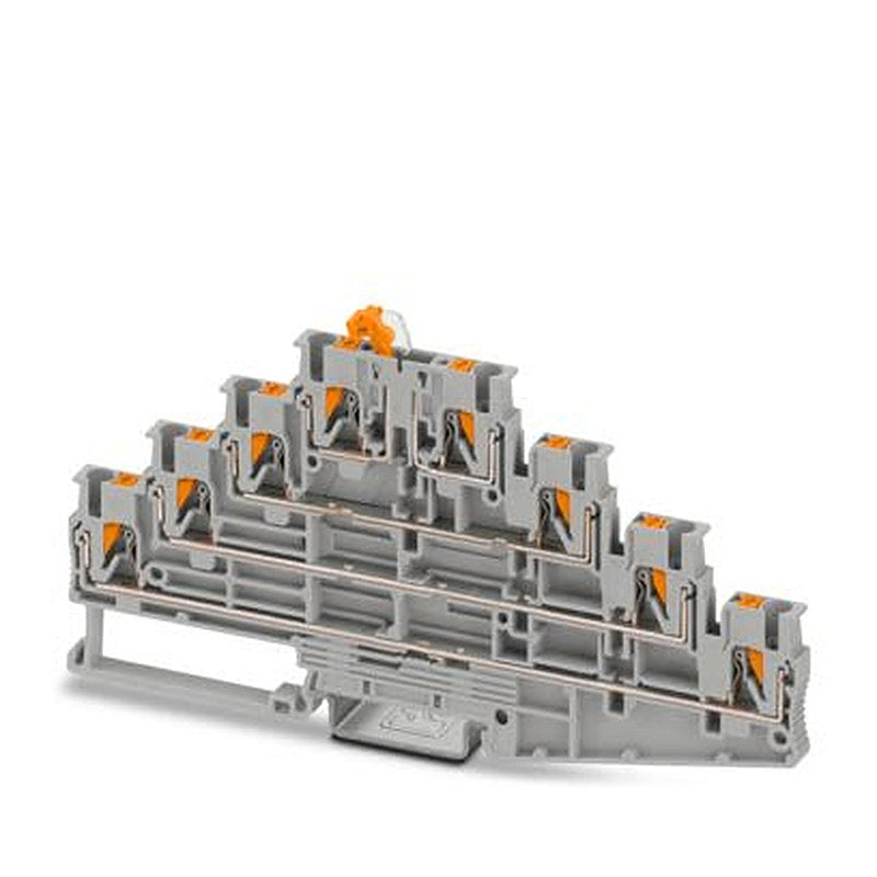 Phoenix Contact PT Series Knife Disconnect Terminal Block Grey, 2.5mm², 4-Level, Push-in