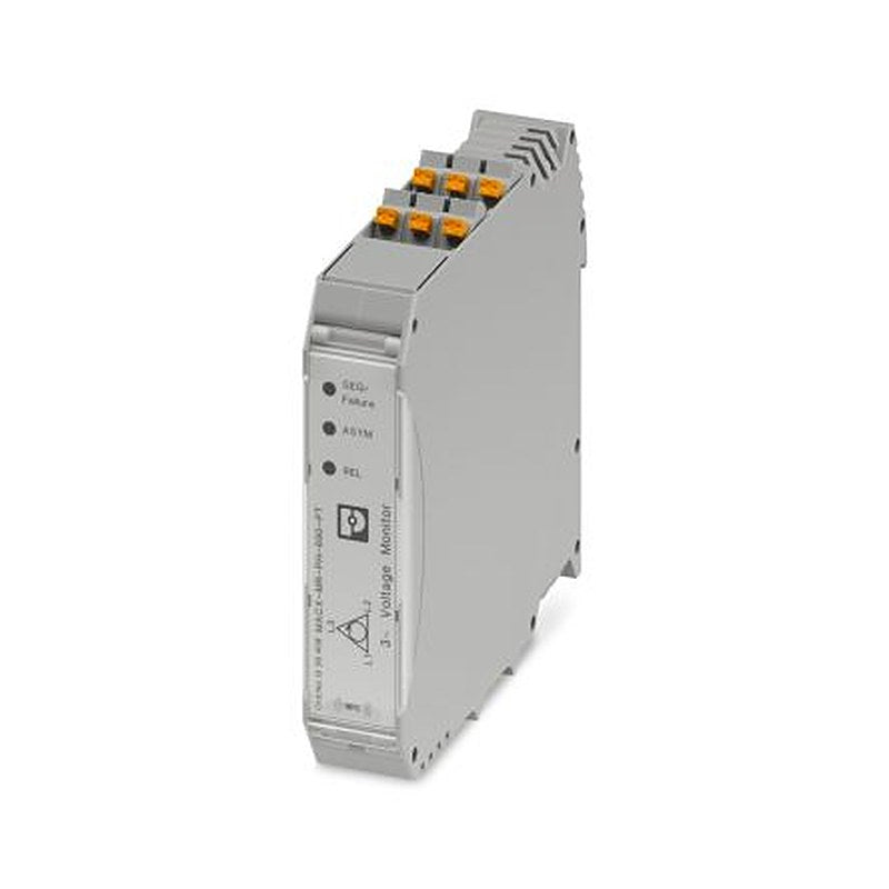 Phoenix Contact Monitoring Relay, 3 Phase, 160/690 V Monitor Range, DPDT, DIN Rail, 24V ac, 240 V ac 24 to 240 V dc V