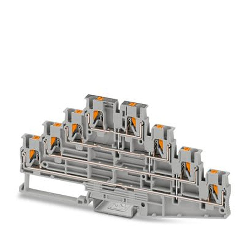 Phoenix Contact 13364 Series Multi Level Terminal Block Grey, 0.14mm², 4-Level, Push-in