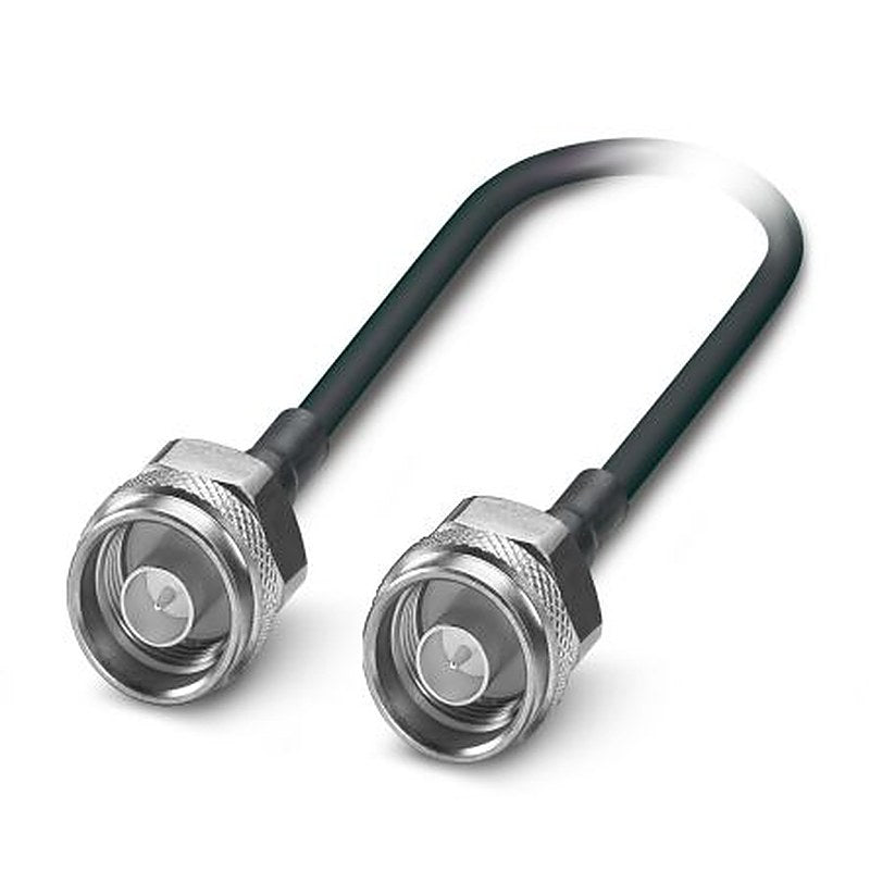 Phoenix Contact Coax Plug Series, 0.5 m, SMA Coaxial Coaxial Cable 50 Ω, Black, Terminated