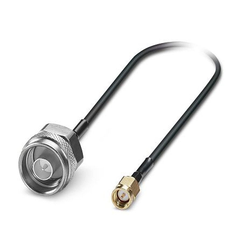 Phoenix Contact N Type Series, 500 mm, SMA Coaxial Coaxial Cable 50 Ω, Black, Terminated