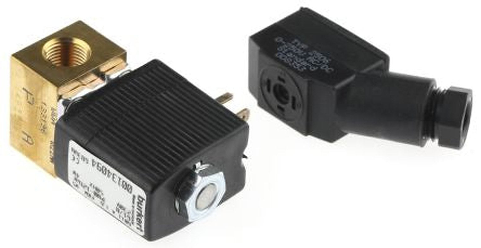 Burkert Solenoid Valve 134094, 2 Port, NC, 230V ac 3.18 mm, 3.18 mm