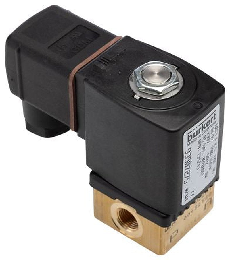 Burkert Solenoid Valve 134243, 2 Port, NC, 230V ac 3.18 mm, 3.18 mm