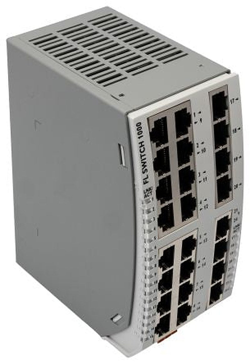 Phoenix Contact 1024T Unmanaged 24 Port Industrial Ethernet Switch Power Over Ethernet