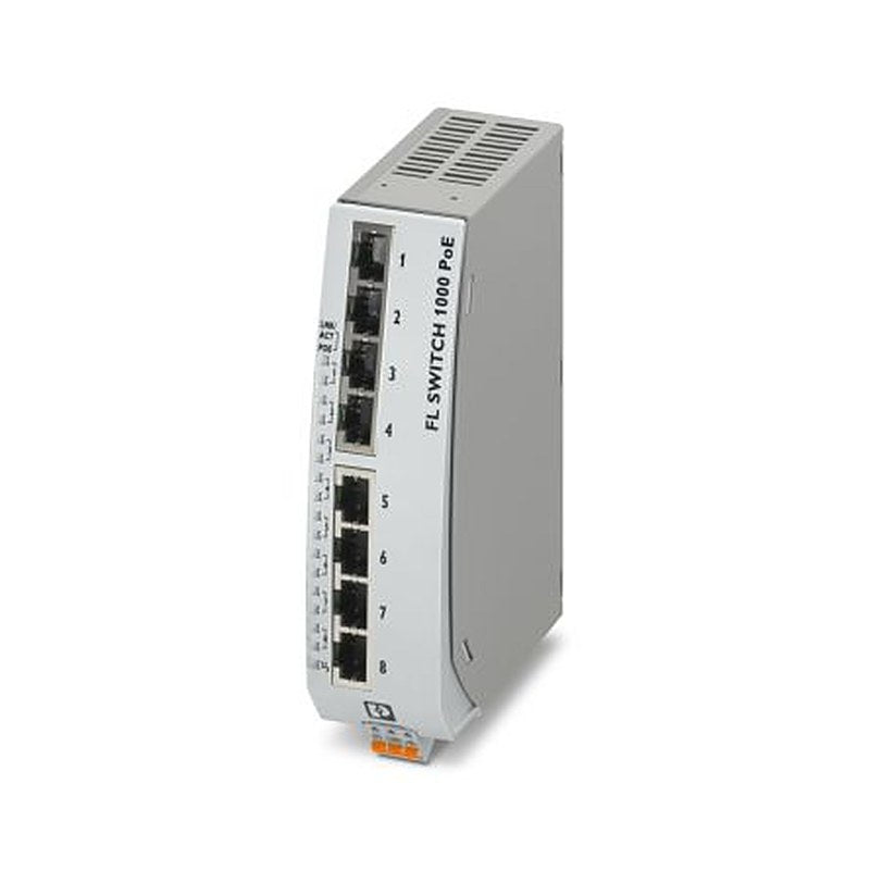 Phoenix Contact FL SWITCH 1000N-8POE Unmanaged 8 Port Ethernet Switch Power Over Ethernet