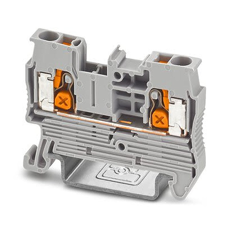 Phoenix Contact 1343106 Feed Through Terminal Block Grey, 4mm², 2-Level, Push-in