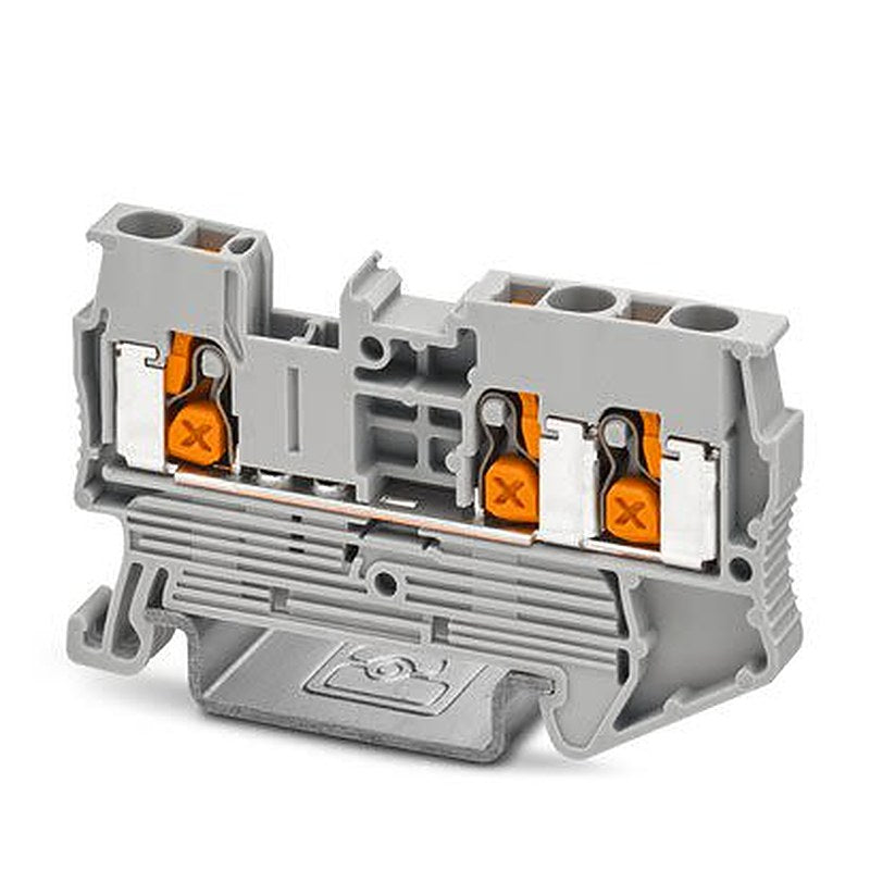Phoenix Contact 1343117 Feed Through Terminal Block Grey, 2.5mm², 3-Level, Push-in