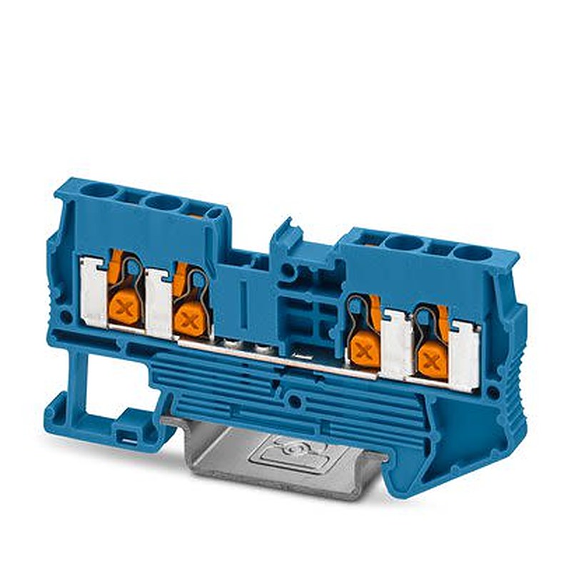 Phoenix Contact 1343130 Feed Through Terminal Block Blue, 2.5mm², 4-Level, Push-in