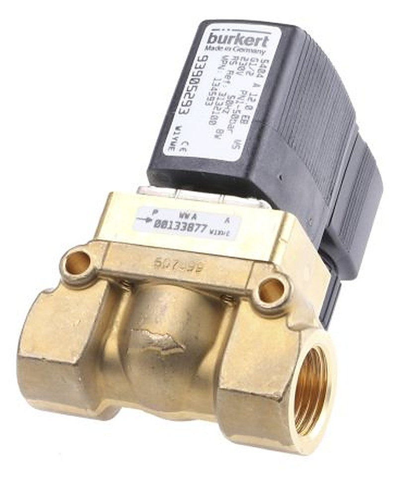 Burkert Solenoid Valve 134593, 2 Port, NC, 230V ac