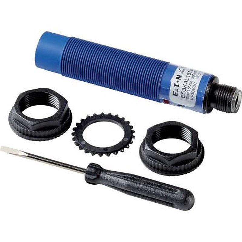 Eaton 134806 E53KBL30A2SA Threaded Barrel Capacitive Proximity Sensor E53 20 mm, M30 2-Wire 300mA 20V 250 V ac 20 V dc