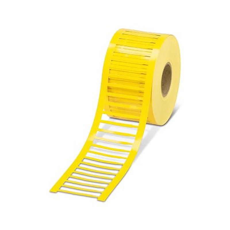 Phoenix Contact WMTS Insert Cable Marker, Yellow, Pre-printed "0", 45 mm Cable Yellow, 0.6 mm Cable, 1352331
