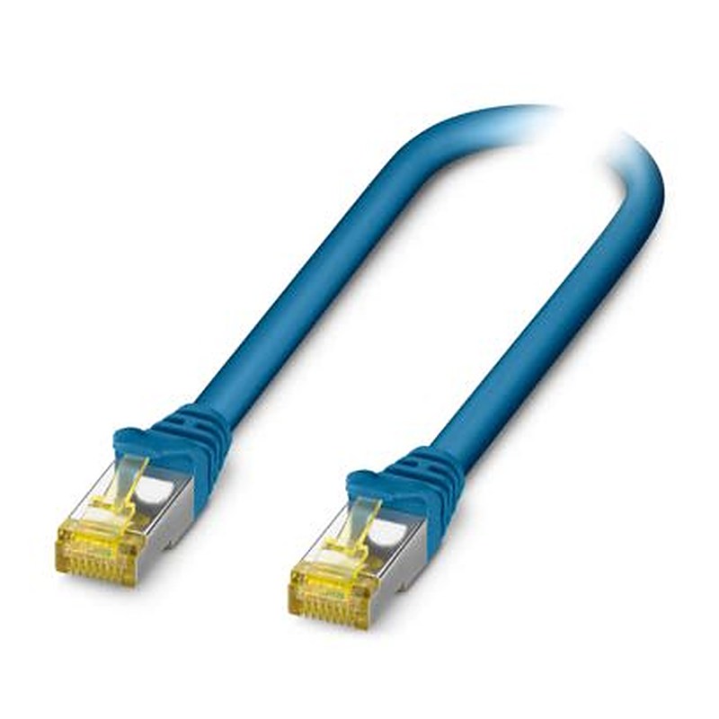 Phoenix Contact, 7 m Cat6a Ethernet Cable, Blue Low Smoke Zero Halogen Sheath, Shielded