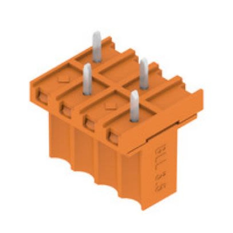 Weidmüller, OMNIMATE Signal Female PCB Header, 3.5 mm Pitch, 4 Way, 1 Row 180°