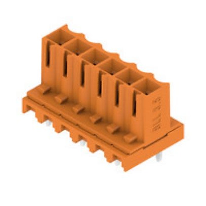 Weidmüller, OMNIMATE Signal Female PCB Header, 3.5 mm Pitch, 6 Way, 1 Row 180°