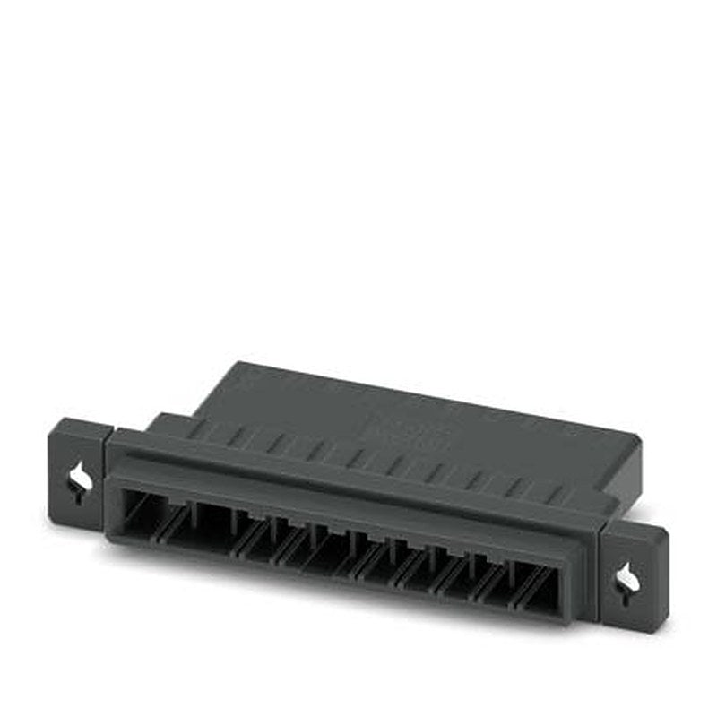 Phoenix Contact D32H Series Panel Feed Through Terminal Plug, 10-Contact, 5.08 mm Pitch, Snap-in, 1 Row Crimp