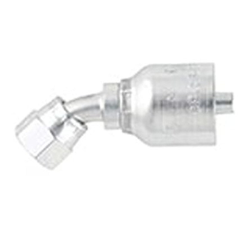 Parker, 13777-10-8 Stainless Steel Steel Hydraulic Fitting, Female, 45 °, DKJ 45° 0.625in