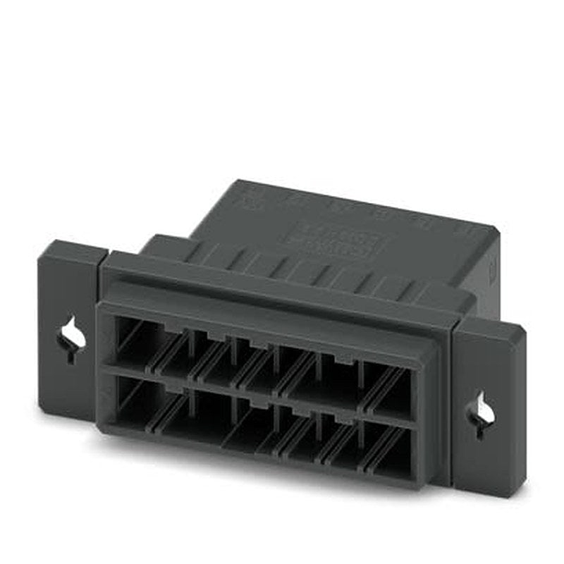 Phoenix Contact DD32H Series Panel Feed Through Terminal Plug, 12-Contact, 5.08 mm Pitch, Snap-in, 2 Row Crimp