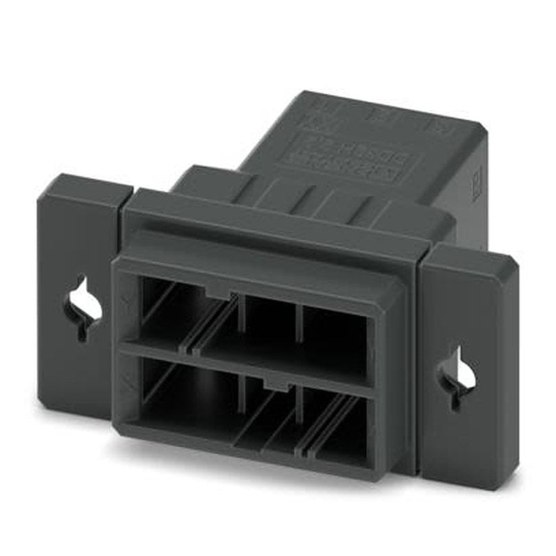 Phoenix Contact DD32H 2 Series Panel Feed Through Terminal Plug, 6-Contact, 5.08 mm Pitch, 2 Row Crimp