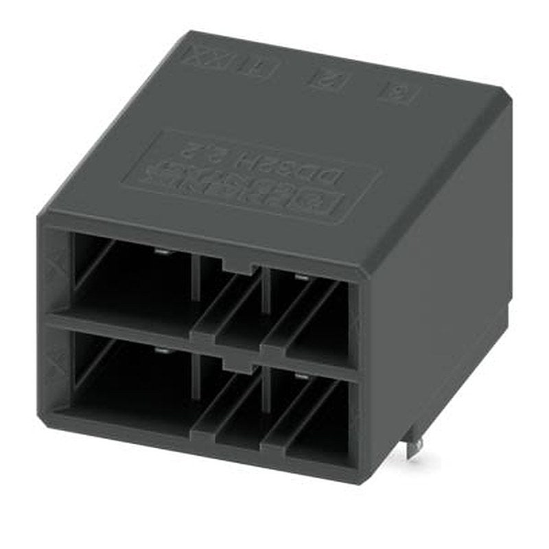 Phoenix Contact DD32H Series Wave Soldering Mount PCB Header, 6 Contact(s), 5.08 mm Pitch, 2 Row, Shrouded