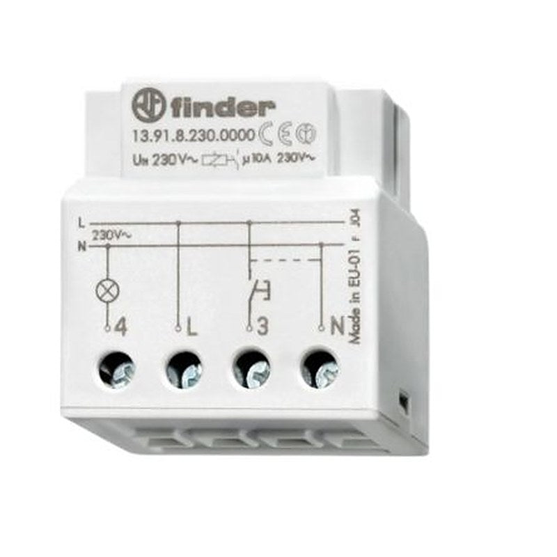 Finder Relay, 230V ac Coil, 10A Switching Current, SPST