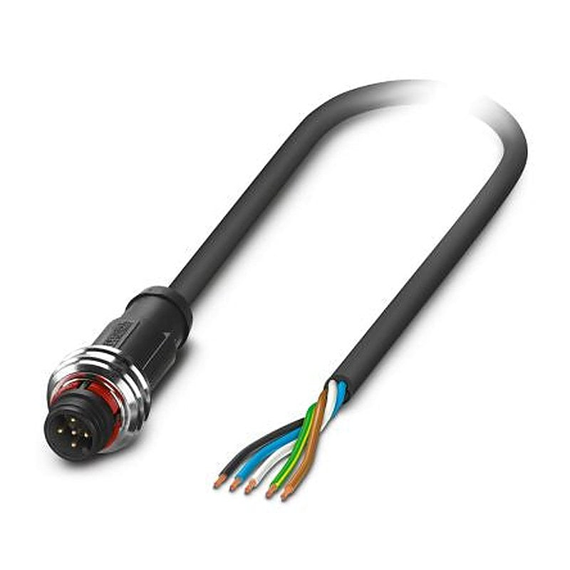 Phoenix Contact Male 5 way M12, Straight to Female 5 way Straight Actuator/Sensor Cable, 1.5 m