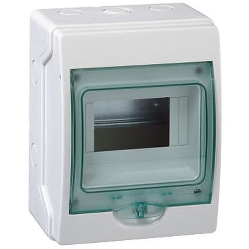 Schneider Electric Mureva Light Grey Smooth Polymer Electrical Enclosure, IEC, IP65, Surface Mount Mount, 1 Gangs 200 mm