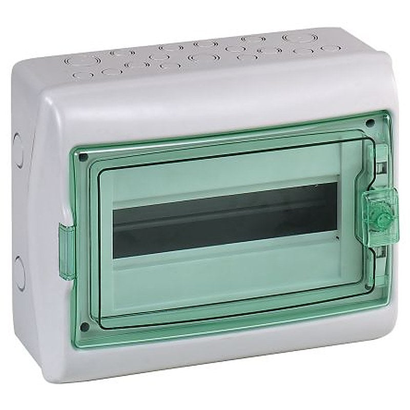 Schneider Electric Mureva Light Grey Smooth Polymer Electrical Enclosure, IEC, IP65, Surface Mount Mount, 1 Gangs 280 mm