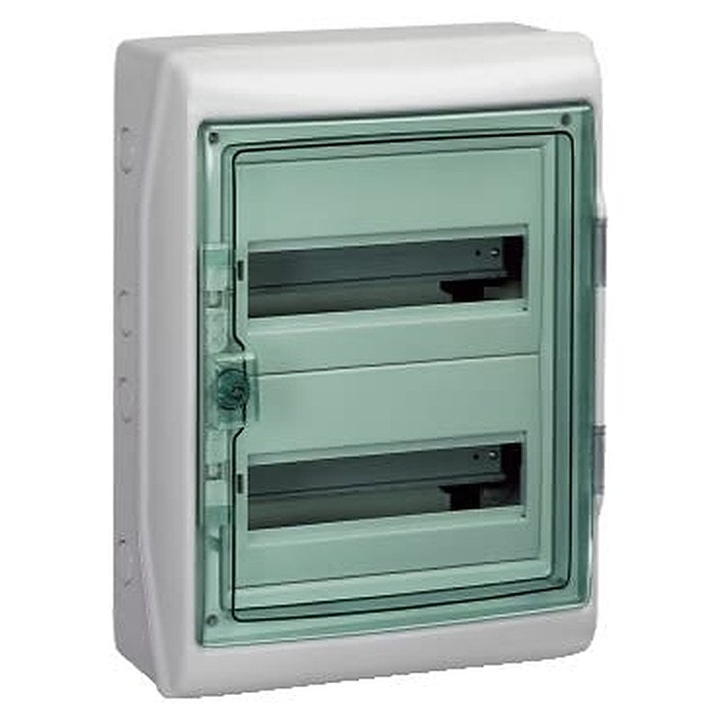 Schneider Electric Mureva Light Grey Smooth Polymer Electrical Enclosure, IEC, IP65, Surface Mount Mount, 1 Gangs 460 mm