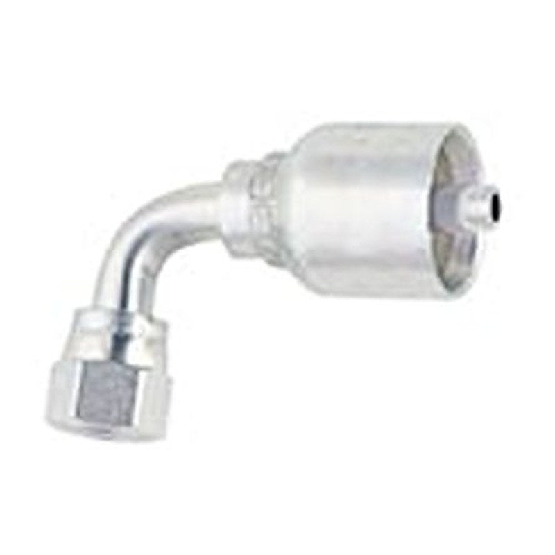 Parker, 13977-16-12 Stainless Steel Steel Hydraulic Fitting, Female UNF 5/16-12, 90 ° 19.1mm