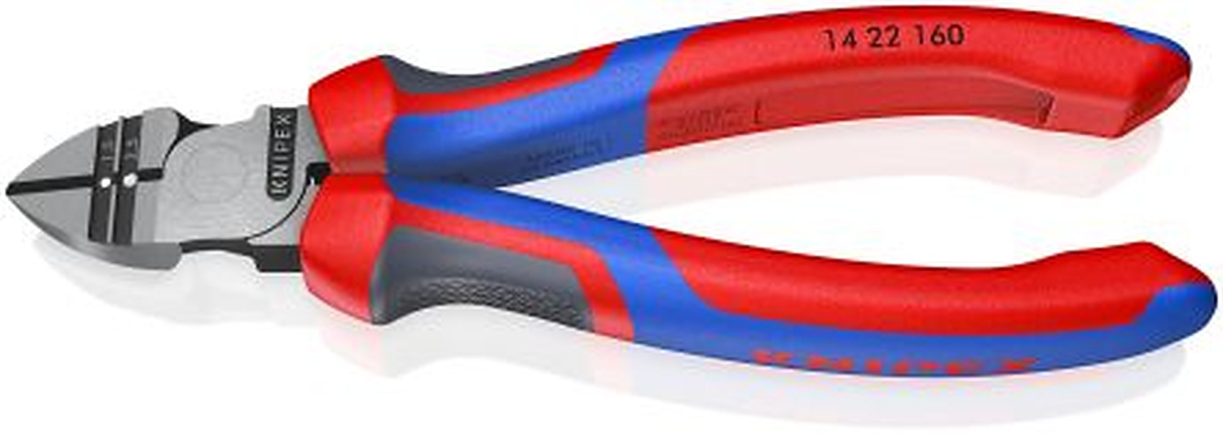 Knipex Multi-Core, Single Core Comfort Grip Side Cutting Stripper, 1.5 / 2.5 mm², 170 mm Overall