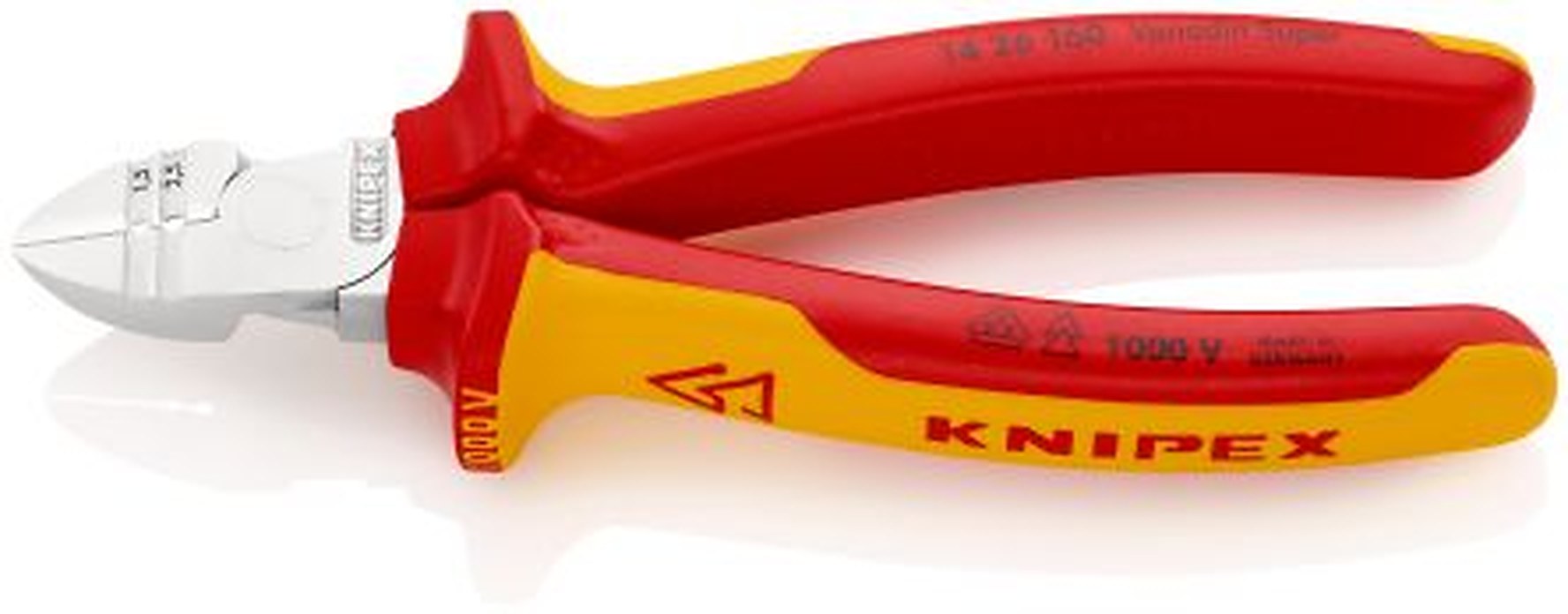 Knipex 14 26 160 Series Single Core, Multi-Core Comfort Grip, Insulated Side Cutting Stripper, 1.5 / 2.5 mm², 160 mm
