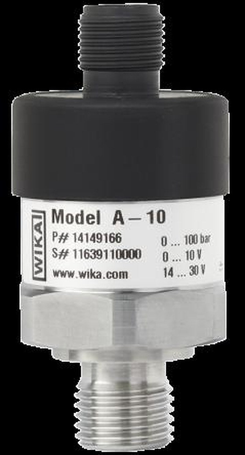 WIKA A-10 Series Pressure Sensor 0 bar 160 bar, Absolute, Gauge, Vacuum Reading