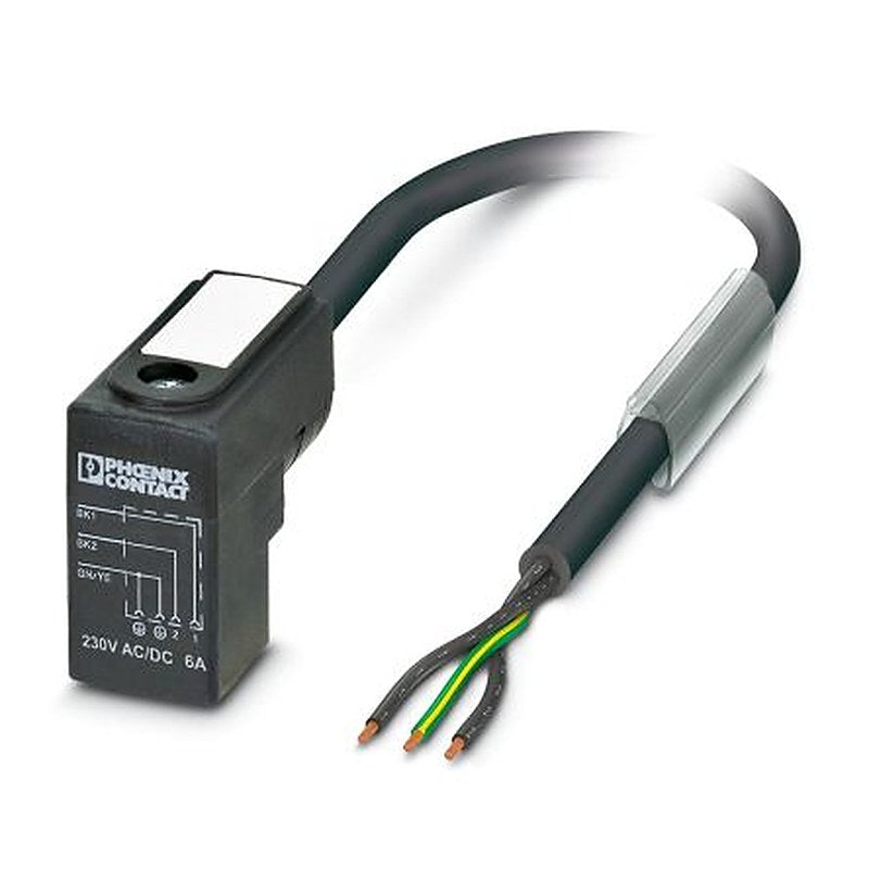 Phoenix Contact Male 3 way DIN 43650 Form C to 3 way Unterminated Sensor Actuator Cable, 10 m
