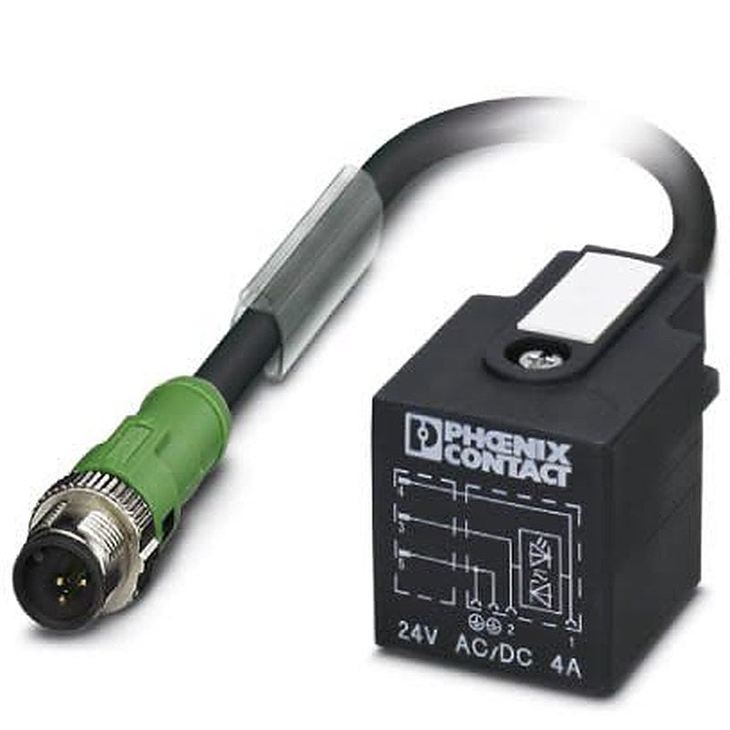 Phoenix Contact Male 5 way M12, Straight to DIN 43650 Form A Sensor Actuator Cable, 1.5 m